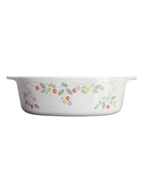 Corning Ware English Meadow Casserole Dish A-2-B 2 Liter No Lid Vintage